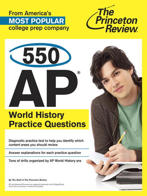 Title details for 550 AP World History Practice Questions by The Princeton Review - Available